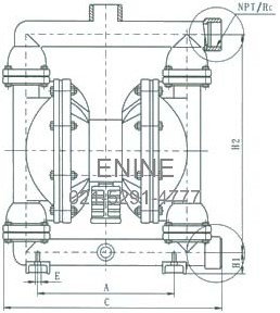 Stainless teel diaphragm pump System connection schematic diagram
