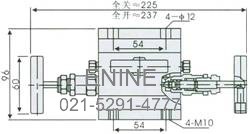 Structure of EN5-9 1151 3-Valve Manifold pic 2 