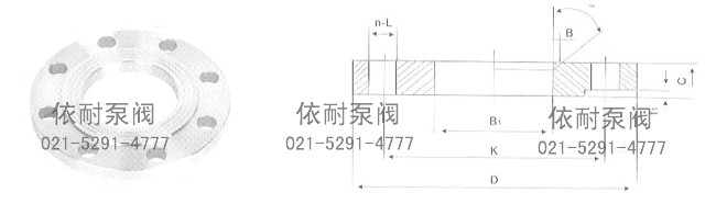 HG20593-97 PN0.6MPa9(6bar)板式平焊钢管法兰（PL） 
