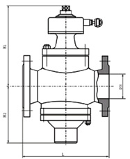 ZL47F-16数字锁定自力式平衡阀 结构图