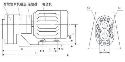 CB-B型低压齿轮油泵 结构图